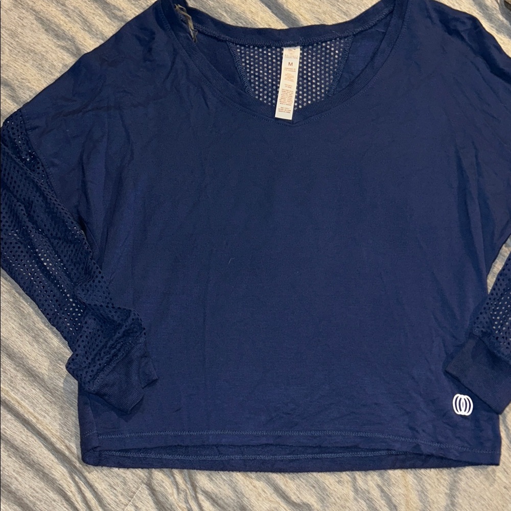 Balance Collection Blue Crop Top